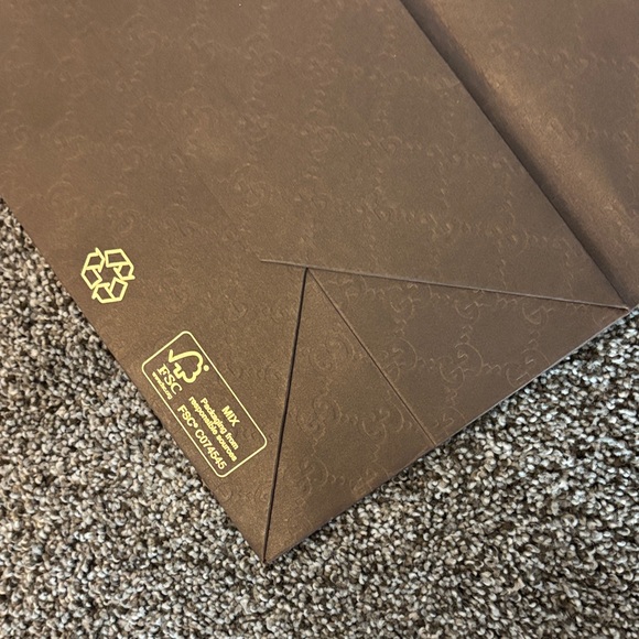 Gucci Dark Brown Logo Tote - Picture 5 of 10